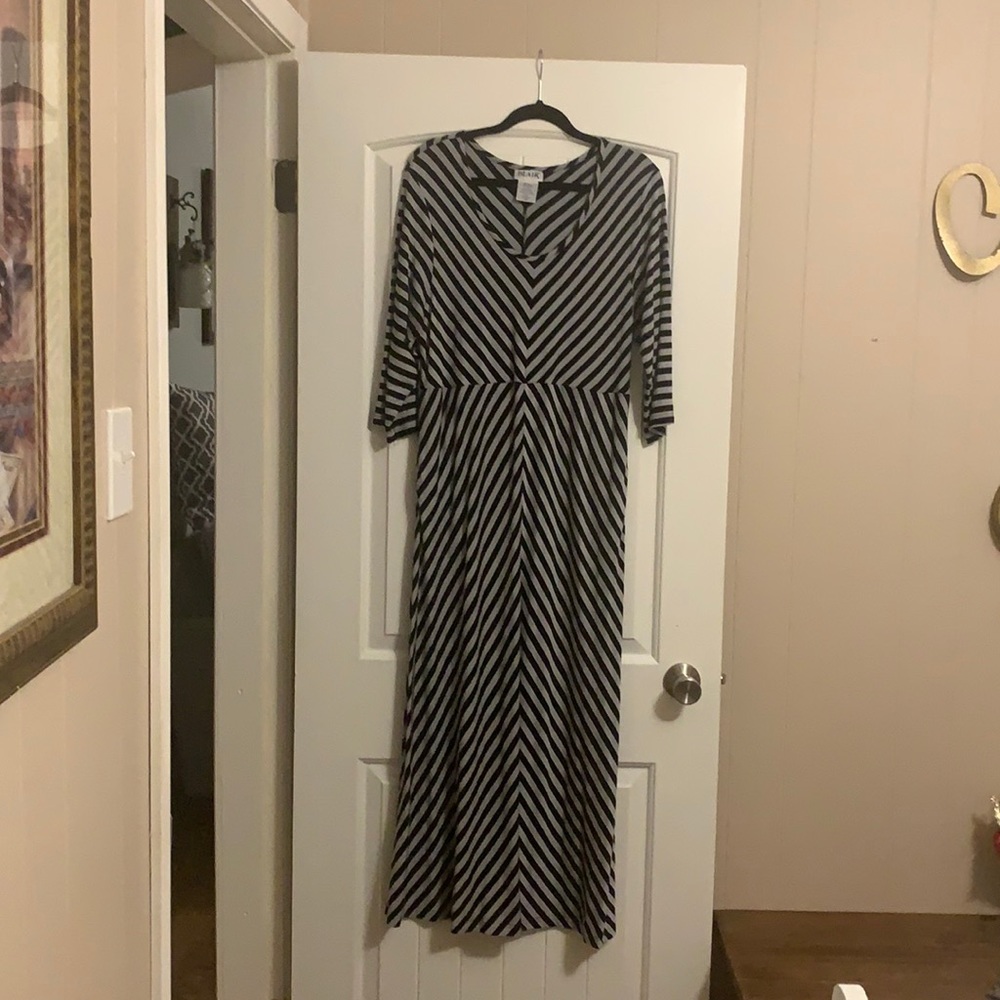 Black & Gray striped dress